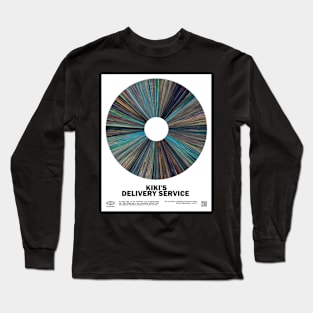 minimal_Kiki's_ Delivery Service Warp Barcode Anime Long Sleeve T-Shirt